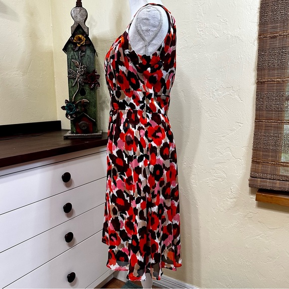 Donna Ricco 100% silk colorful dress - Picture 2 of 9